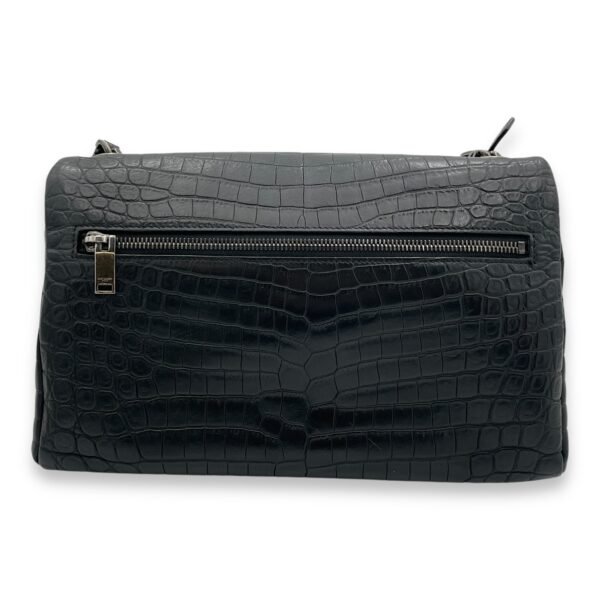 Hollywood Shoulder Bag Black in Calfskin, Silver hardware - Image 2