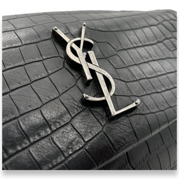 Hollywood Shoulder Bag Black in Calfskin, Silver hardware - Image 5