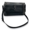 Hollywood Shoulder Bag Black in Calfskin, Silver hardware - Image 8