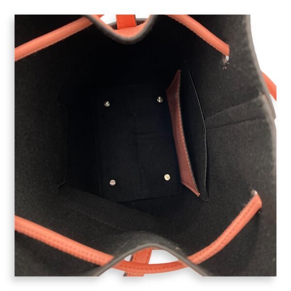 Gancini Bucket Bag Mini Coral in Calfskin, Gold hardware - Image 6