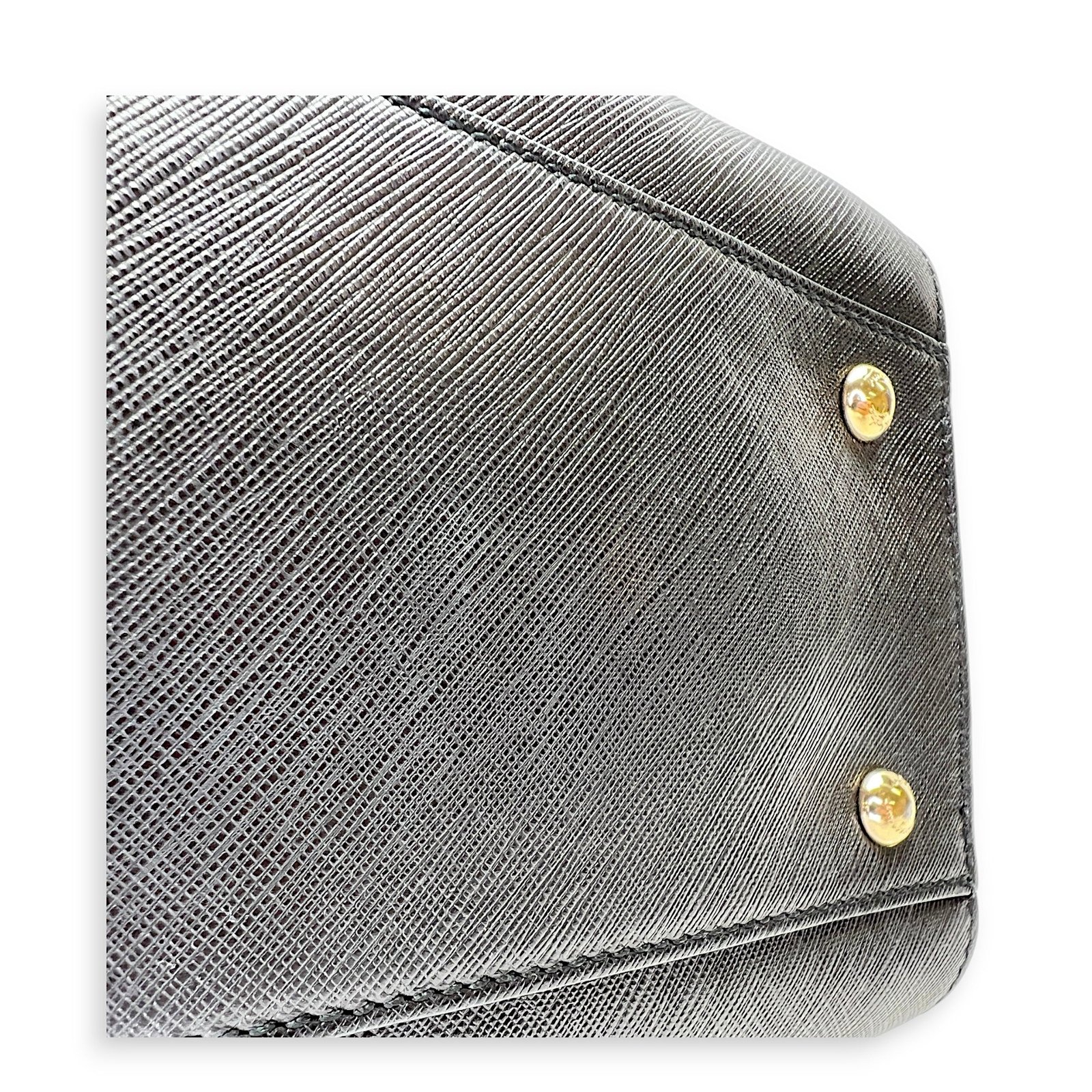 Gancini Top handle bag in Saffiano leather, Gold Hardware - Image 10