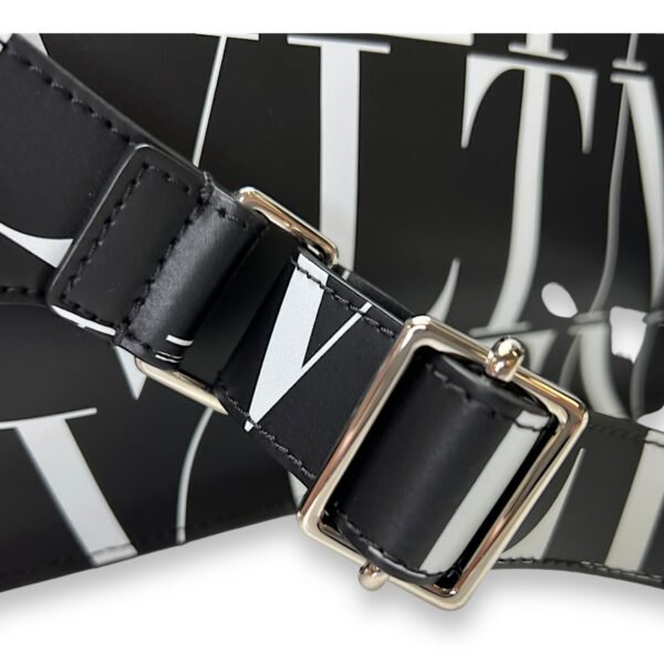 Allover VLT Belt Bag  Black in Calfskin , Silver Hardware - Image 9