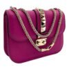Glam Lock Small Pink Crossbody Bag in Lambskin, Gold hardware - Image 2