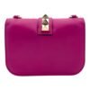Glam Lock Small Pink Crossbody Bag in Lambskin, Gold hardware - Image 4