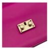 Glam Lock Small Pink Crossbody Bag in Lambskin, Gold hardware - Image 6