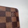 Damier Ebene Zip Brown Wallet in Coated Canvas, Gold hardware - Image 6