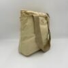 Logo Beige Shoulder Bag in Nylon, Silver hardware - Image 3