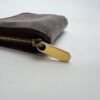 Damier Ebene Zip Brown Wallet in Coated Canvas, Gold hardware - Image 7