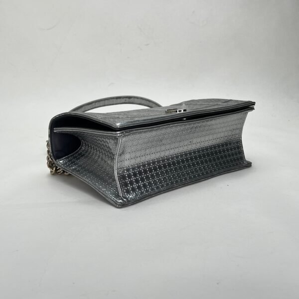 Diorama Medium Silver Shoulder Bag in Calfskin, Silver hardware - Image 5