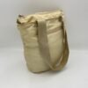 Logo Beige Shoulder Bag in Nylon, Silver hardware - Image 4