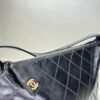 Stitches Black Shoulder Bag in Calfskin, Gold hardware - Image 5