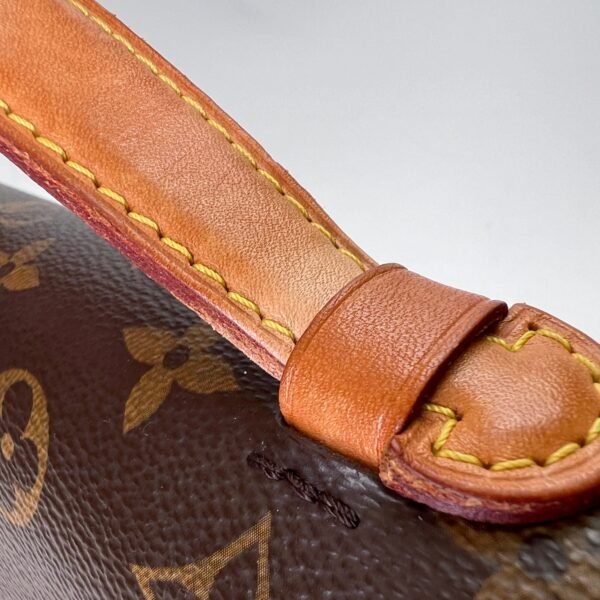 Metis Pochette Brown Crossbody Bag in Monogram Coated Canvas, Gold hardware - Image 7