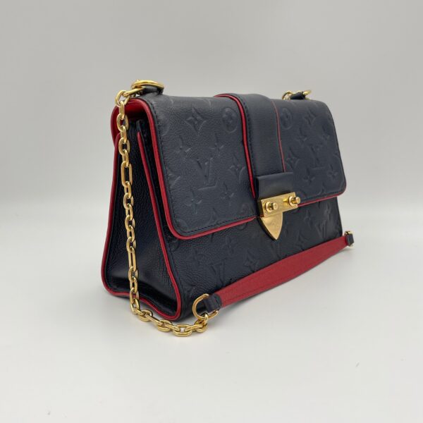 Sulpice One Size Navy Shoulder Bag in Monogram Empreinte Leather, Gold hardware - Image 3