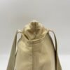 Logo Beige Shoulder Bag in Nylon, Silver hardware - Image 7