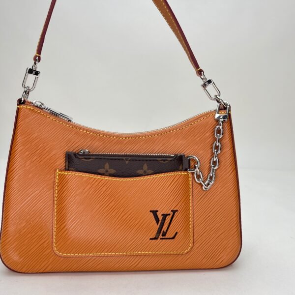 Marelle Shoulder bag in Epi leather, Silver Hardware - Image 6