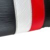 Stripe Cluny MM Black Top Handle Bag in Epi Leather, Silver hardware - Image 11