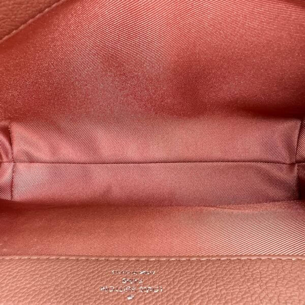 Lockme II Pink Shoulder Bag in Calfskin, Silver hardware - Image 10