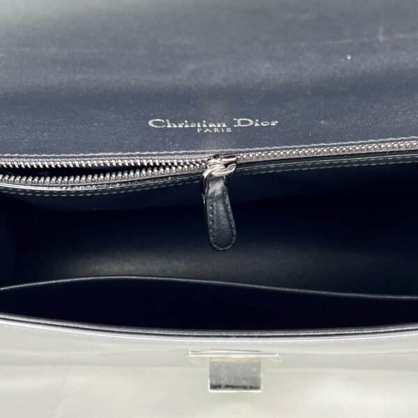 Diorama Medium Silver Shoulder Bag in Calfskin, Silver hardware - Image 11