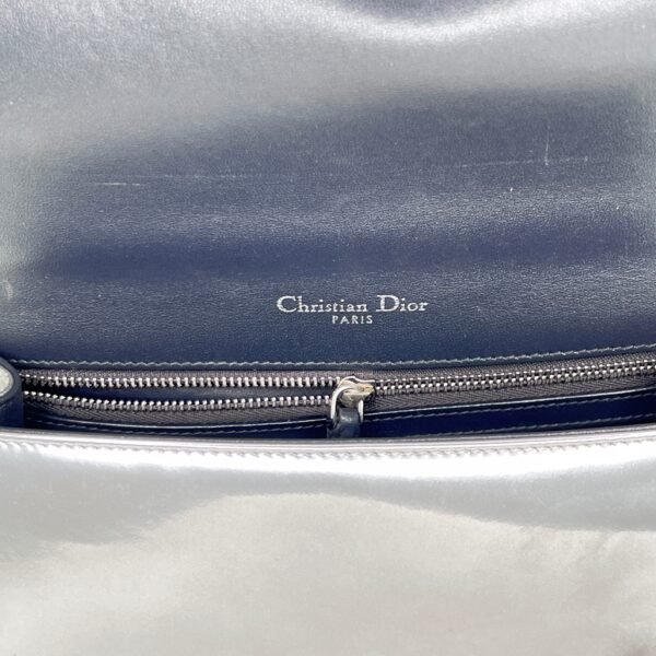 Diorama Medium Silver Shoulder Bag in Calfskin, Silver hardware - Image 12