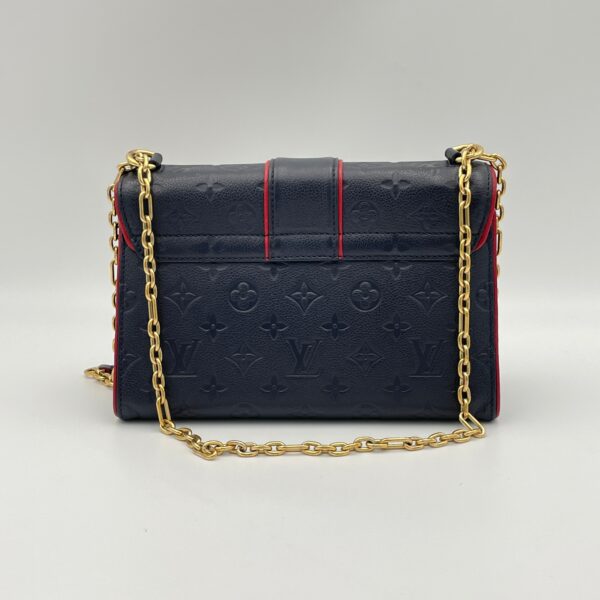 Sulpice One Size Navy Shoulder Bag in Monogram Empreinte Leather, Gold hardware - Image 2